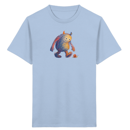 Schneckenfreund Monster Kinder T-Shirt - Kinder Bio T-Shirt