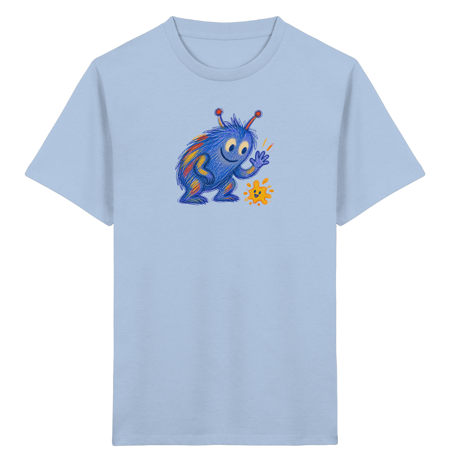Klecksfreund Monster Kinder T-Shirt - Kinder Bio T-Shirt