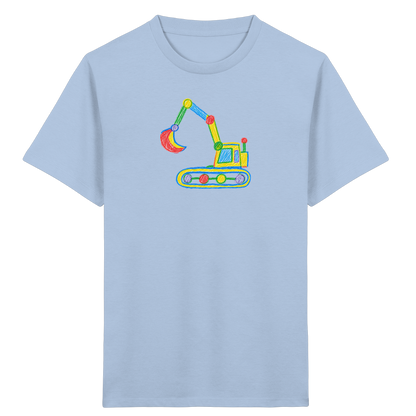 Bunter Punkt Bagger - Kinder Bio T-Shirt