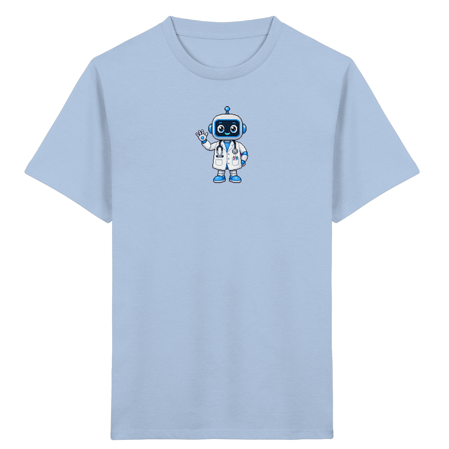 Pixel Roboter T-Shirt: Freundlich und cool - Kinder T-Shirt