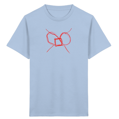 Ziegelrote Wackelschleife Kinder T-Shirt - Kinder Bio T-Shirt