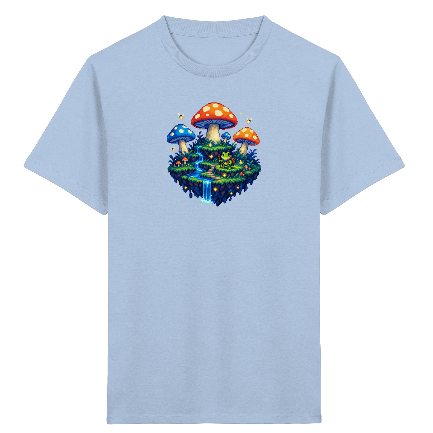 Magisches Pixel Abenteuer Frosch Shirt - Kinder Bio T-Shirt