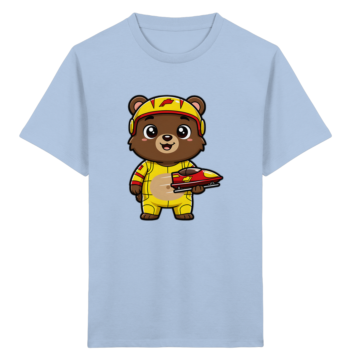 Bären-Rennfahrer T-Shirt: Abenteuer pur! - Kinder Bio T-Shirt
