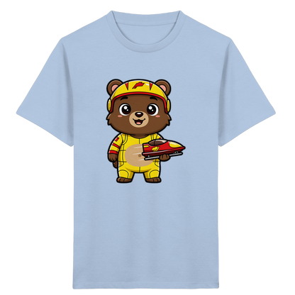 Bären-Rennfahrer T-Shirt: Abenteuer pur! - Kinder Bio T-Shirt