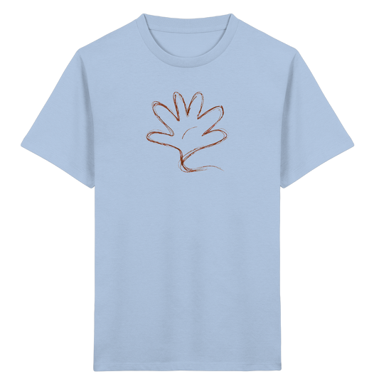 Kakaobraune Schlingenhand Kinder Shirt - Kinder Bio T-Shirt