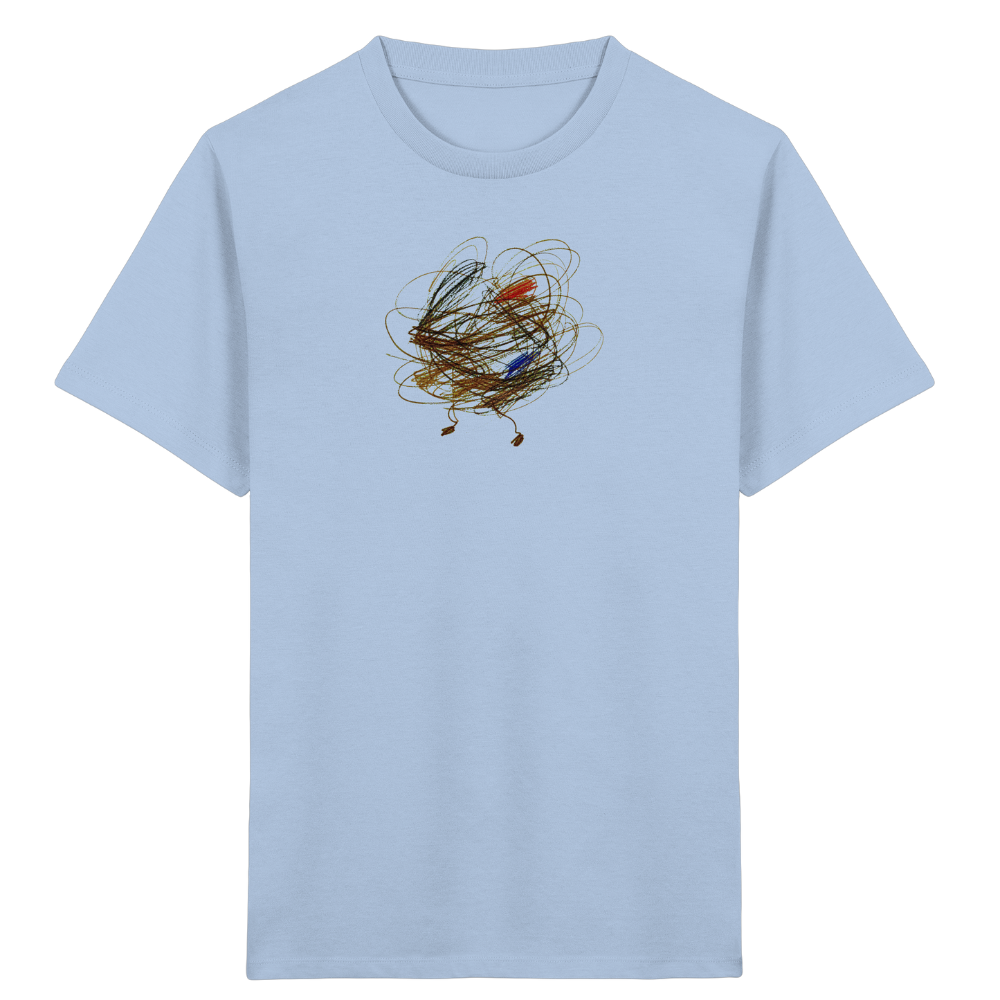 Blue-Soul Kinder Bio T-Shirt mit abstraktem Vogel-Motiv