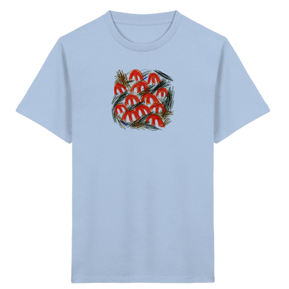 Blue-Soul Kinder Bio T-Shirt mit Pilz-Motiv im Kritzelstil