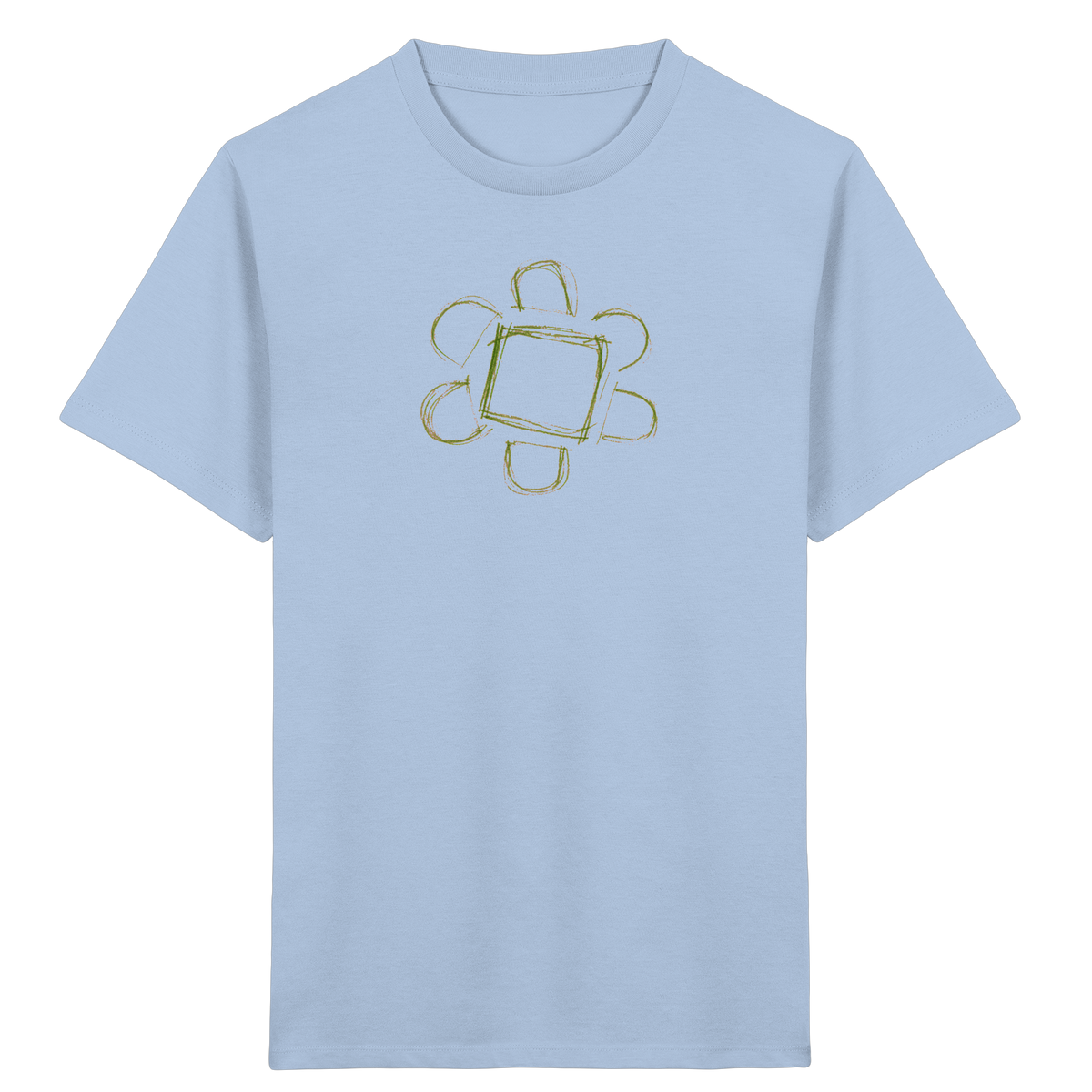 Waldgrüne Eckenblume Kinder T-Shirt - Kinder Bio T-Shirt
