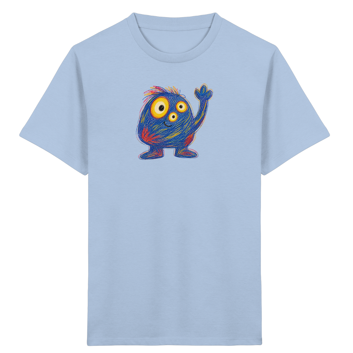 Dreiäuglein winkt fröhlich - Kinder Bio T-Shirt