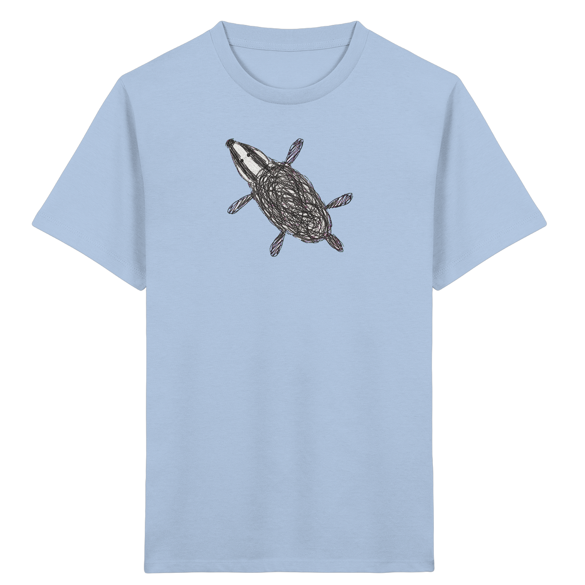 Dachs von oben - Kinder Bio T-Shirt