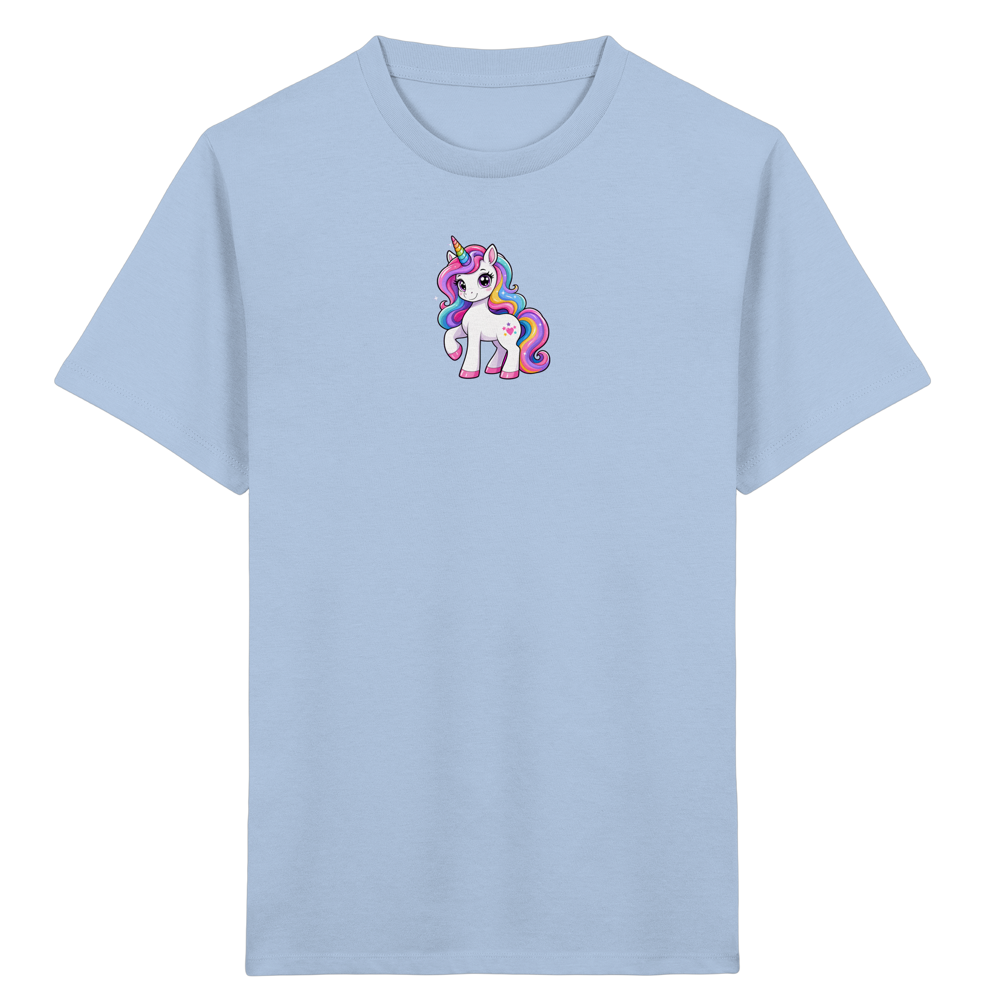 Magisches Einhorn T-Shirt mit Sternen - Kinder Bio T-Shirt