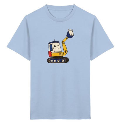 Fröhliches Bagger T-Shirt für Kinder - Kinder Bio T-Shirt
