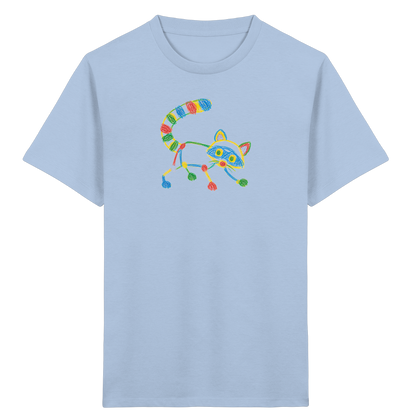 Farbpunkt Waschbär Kinder T-Shirt - Kinder Bio T-Shirt