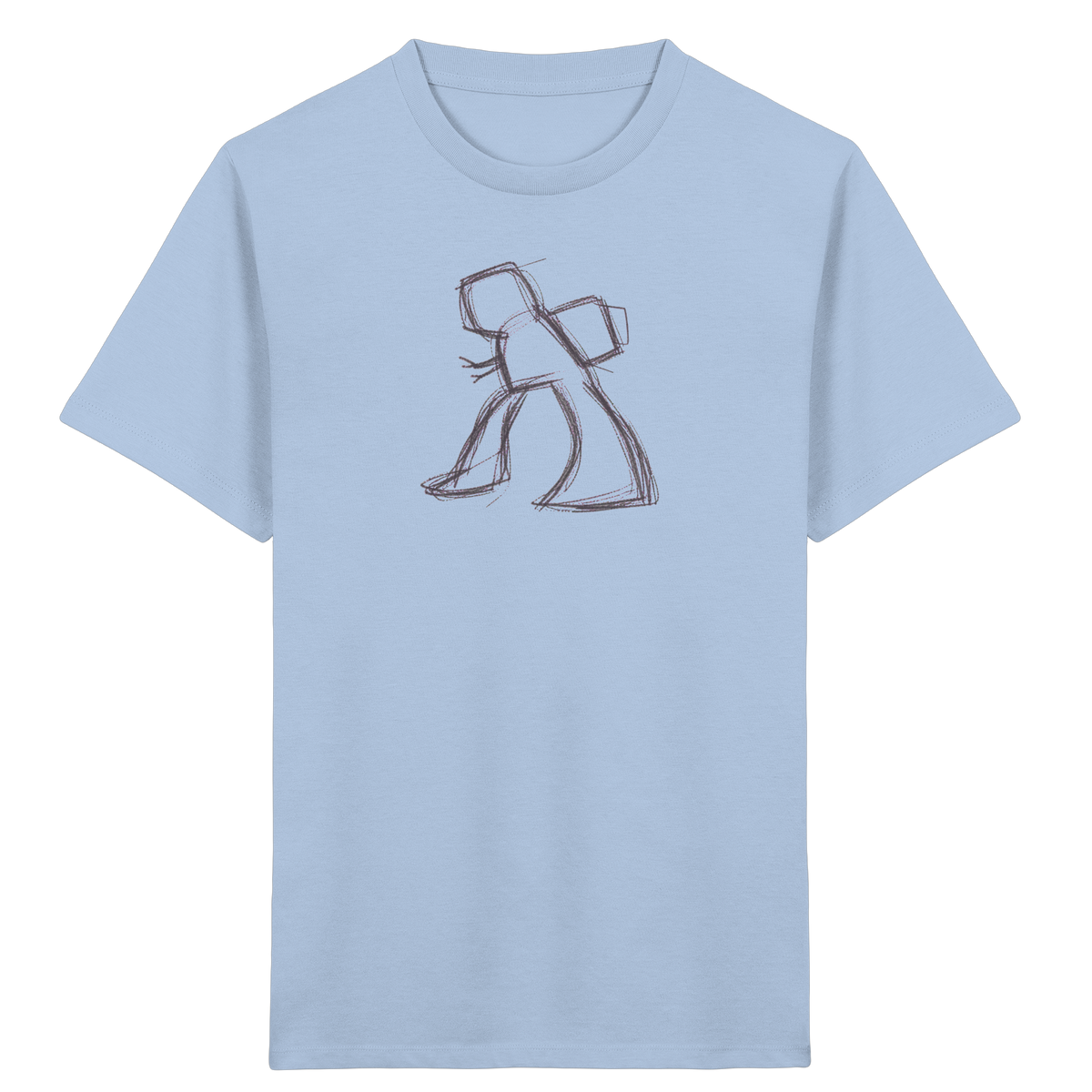 Wackel-T-Rex mit Ranzen - Kinder Bio T-Shirt