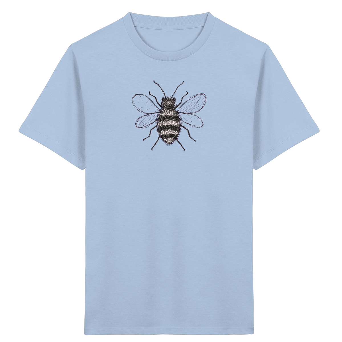 Biene von oben Kinderzeichnung - Kinder Bio T-Shirt