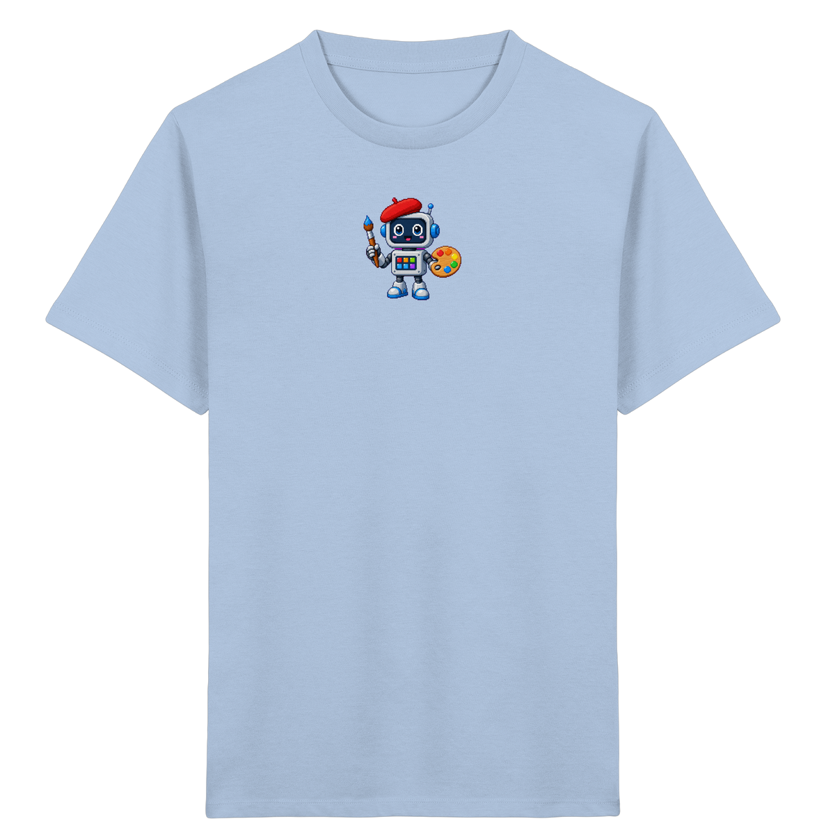 Pixel Roboter Künstler T-Shirt für Kinder - Kinder T-Shirt