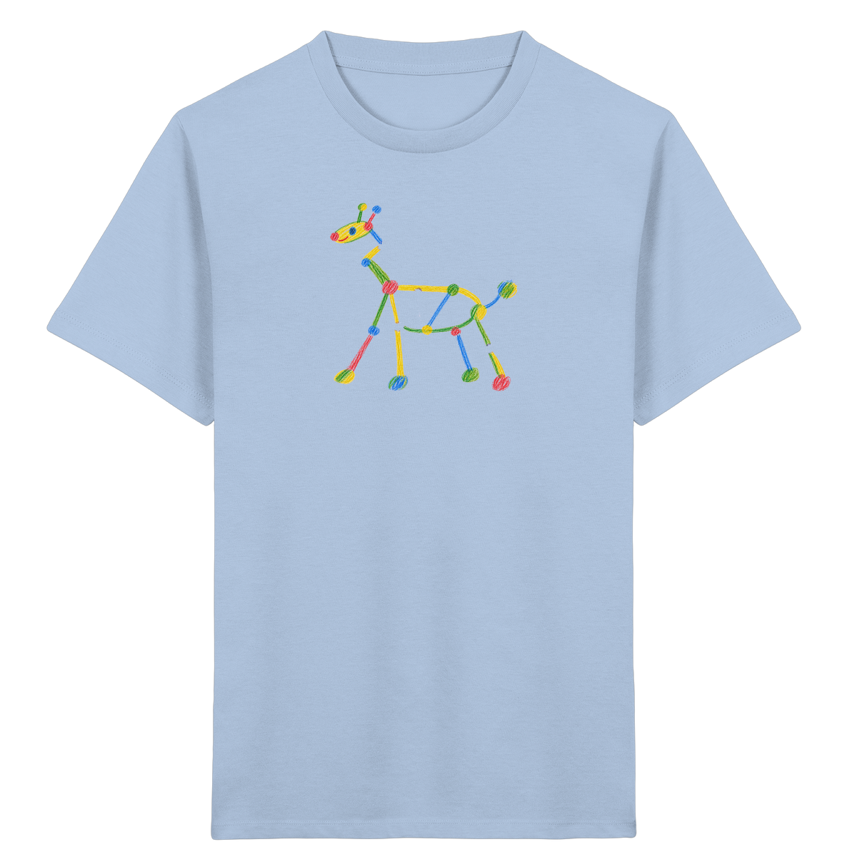 Farbpunkt Giraffe Kinder T-Shirt - Kinder Bio T-Shirt