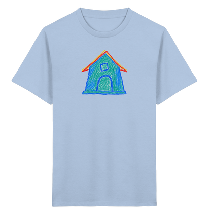 Zweifarbiger Dachbogen Haus - Kinder Bio T-Shirt