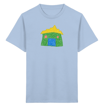 Grünes Haus mit Stufendach - Kinder Bio T-Shirt