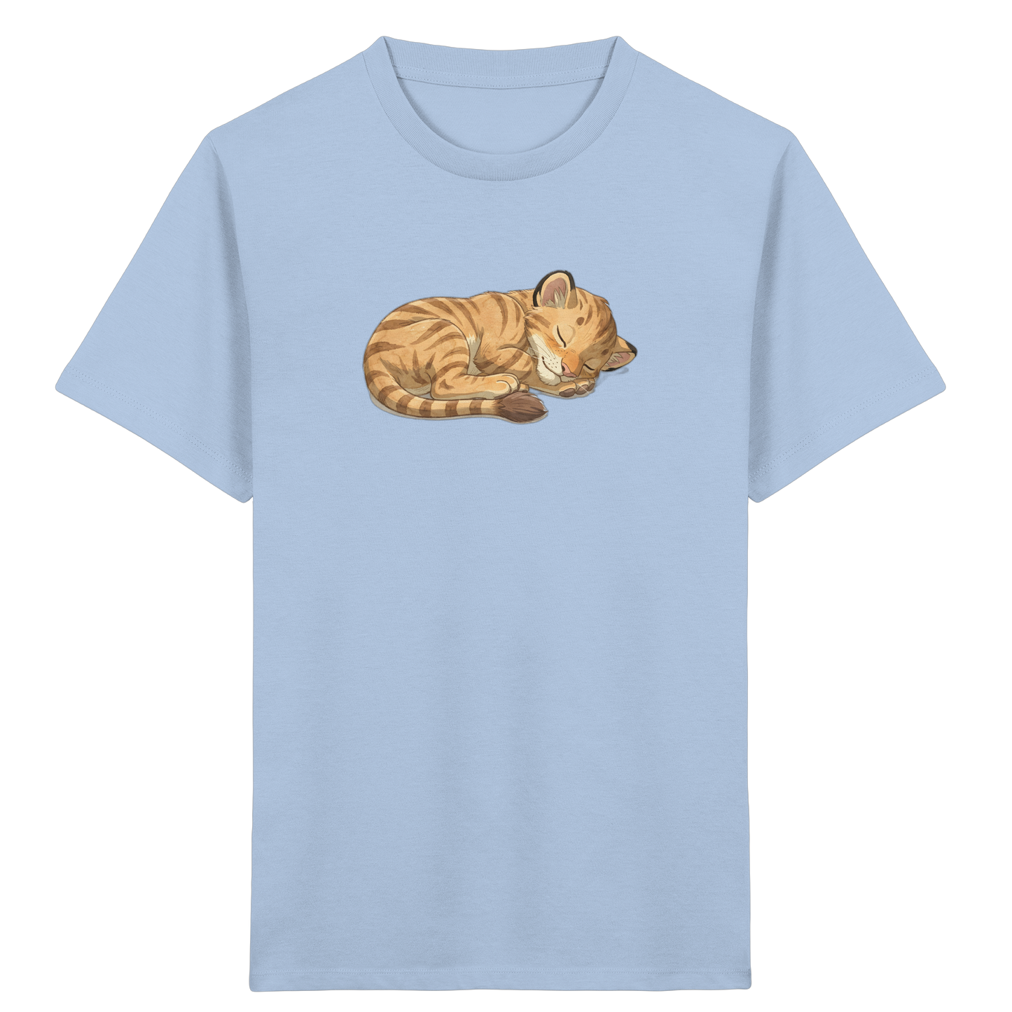 Schlafende Katze: Kuscheliges T-Shirt für Kinder