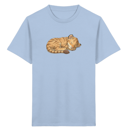 Schlafende Katze Kinder T-Shirt - Kinder Bio T-Shirt