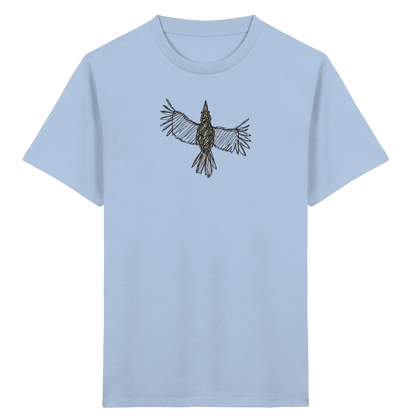 Rabe von oben gezeichnet - Kinder Bio T-Shirt