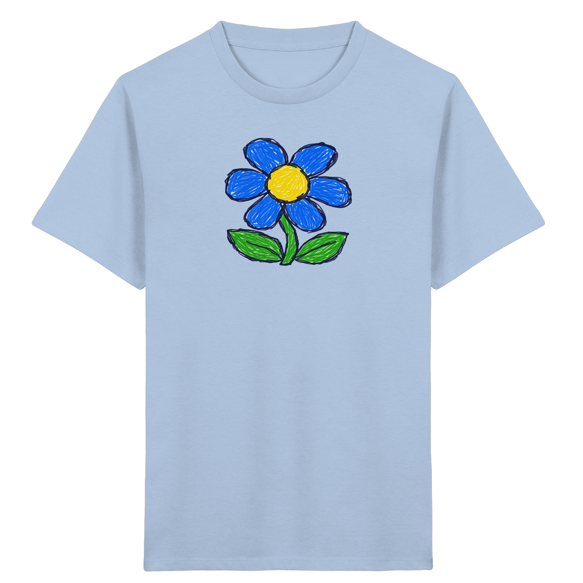Kritzel Gänseblümchen für Kinder - Kinder Bio T-Shirt