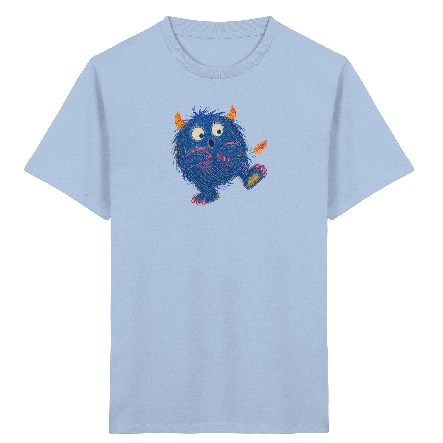 Kitzelzottel lacht im Federkitzel - Kinder Bio T-Shirt