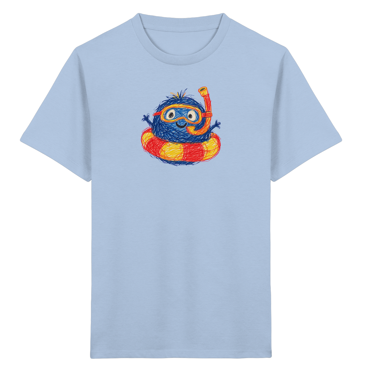 Schnorchelmumpf im Schwimmring - Kinder Bio T-Shirt