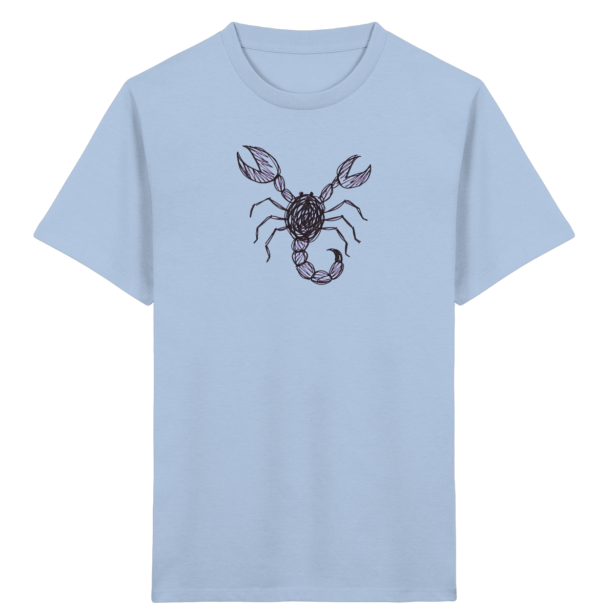 Skorpion von oben gezeichnet - Kinder Bio T-Shirt