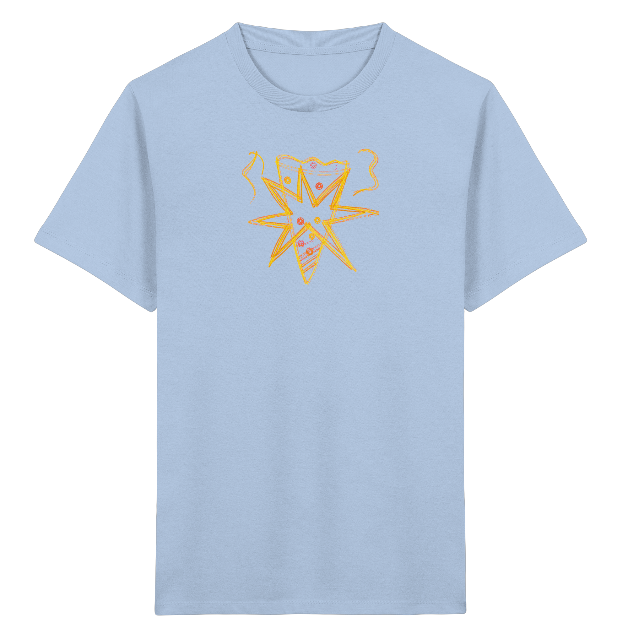 Currygelbe Sternenschultüte – Kinder Bio-T-Shirt