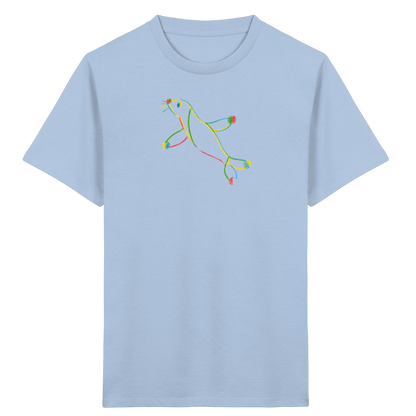 Bunte Farbpunkt Robbe Kinder - Kinder Bio T-Shirt