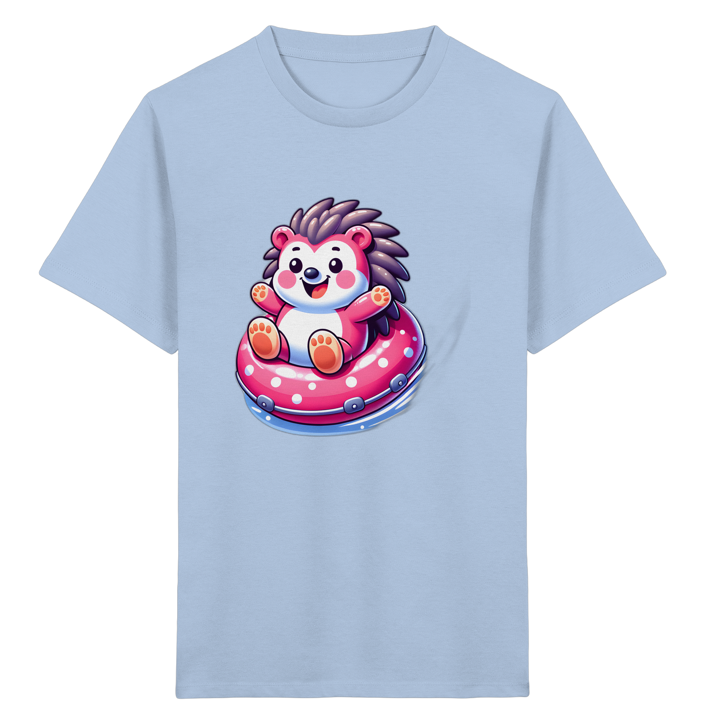 Igel im Schwimmring: Sommer-T-Shirt - Kinder Bio T-Shirt