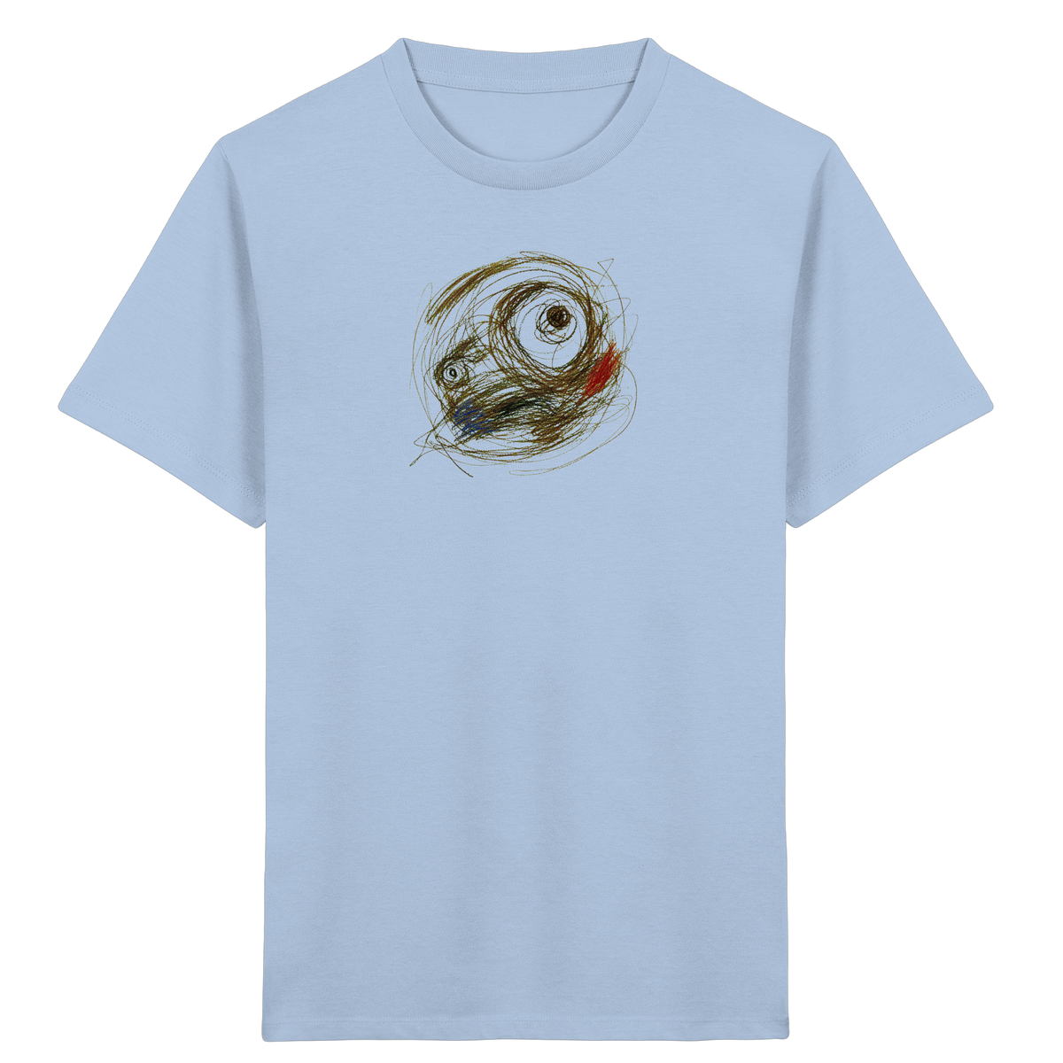 Cooles Monster T-Shirt im Scribble-Look - Kinder Bio T-Shirt
