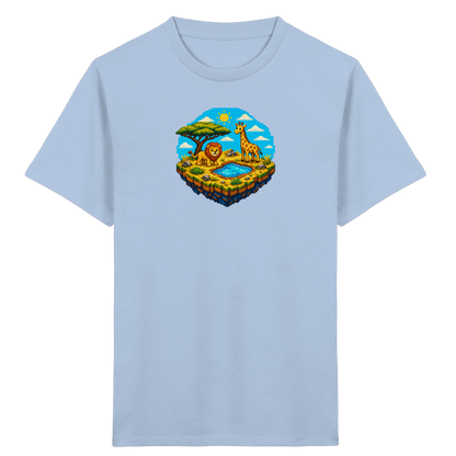 Verspieltes Pixel Safari T-Shirt Kinder - Kinder Bio T-Shirt
