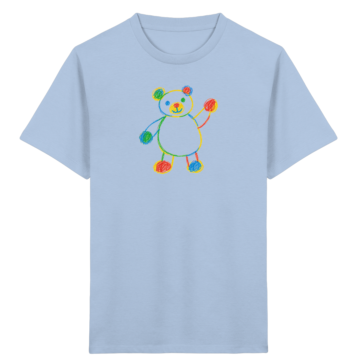 Farbpunkt-Bär für Kinder - Kinder Bio T-Shirt