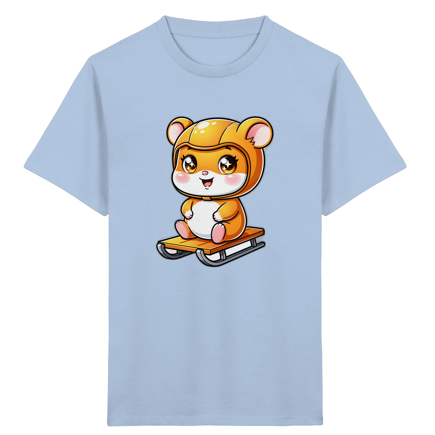 Hamster Schlittenfahrt: Cartoon T-Shirt