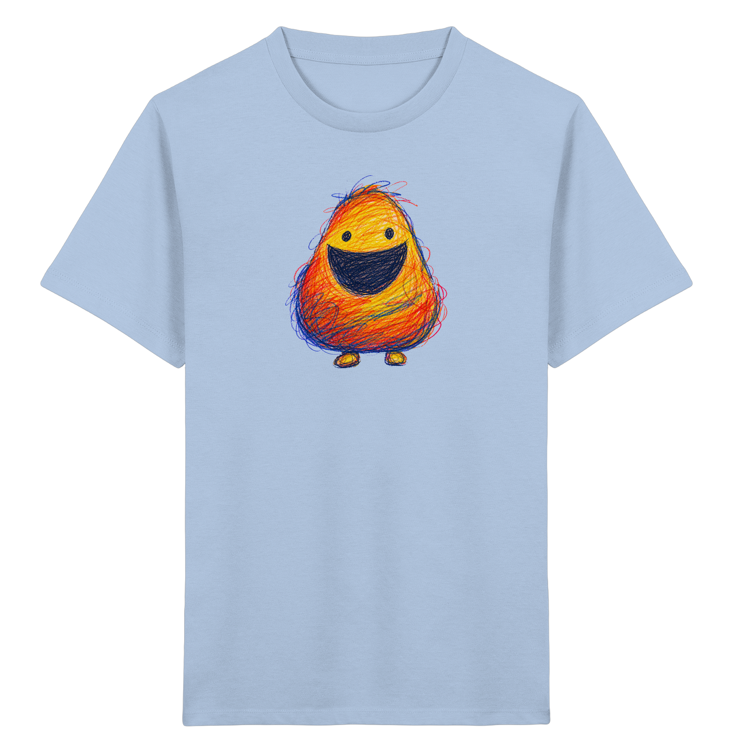 Zahnloses Grinsen Monster Shirt - Kinder Bio T-Shirt