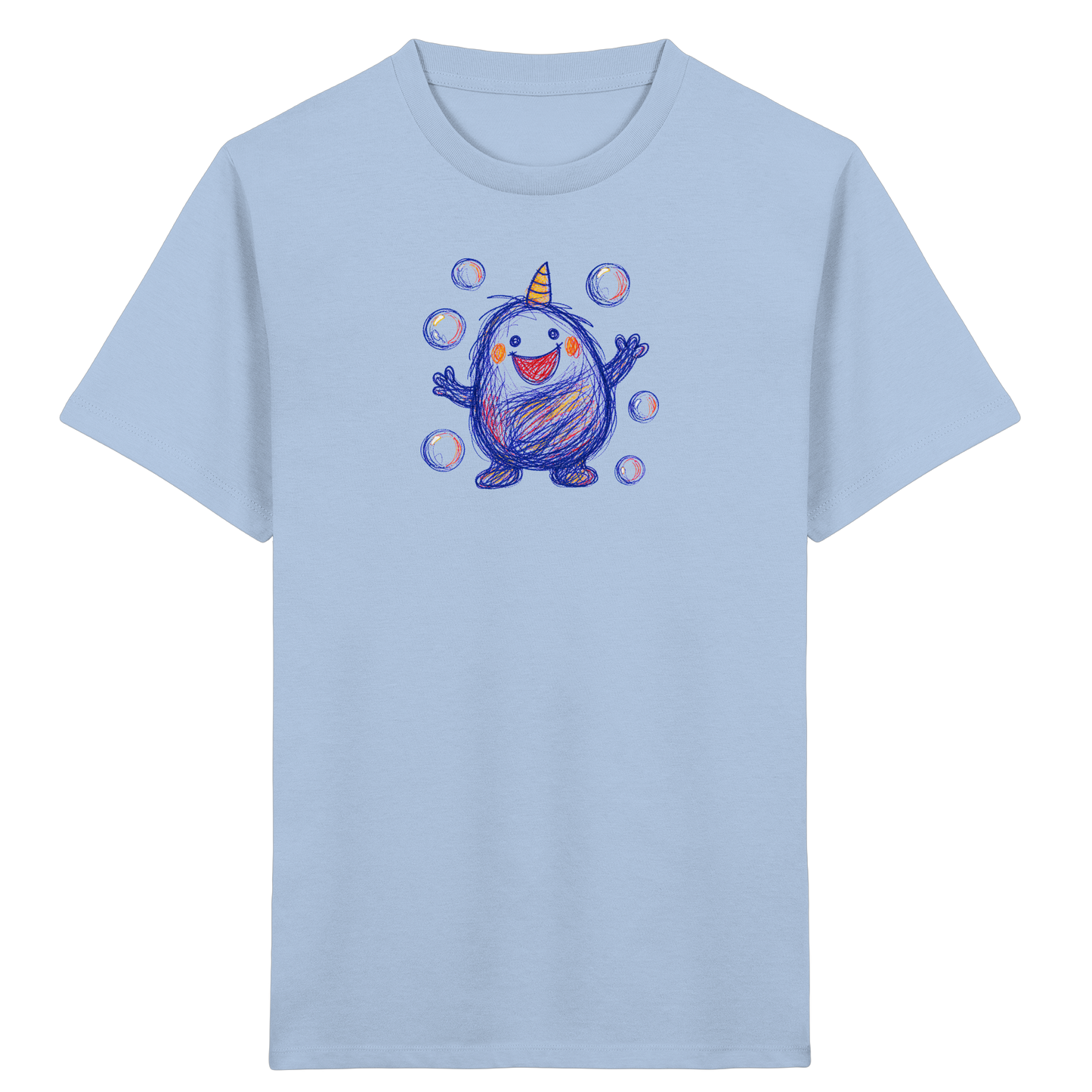 Seifenblasenmumpf mit Horn - Kinder Bio T-Shirt
