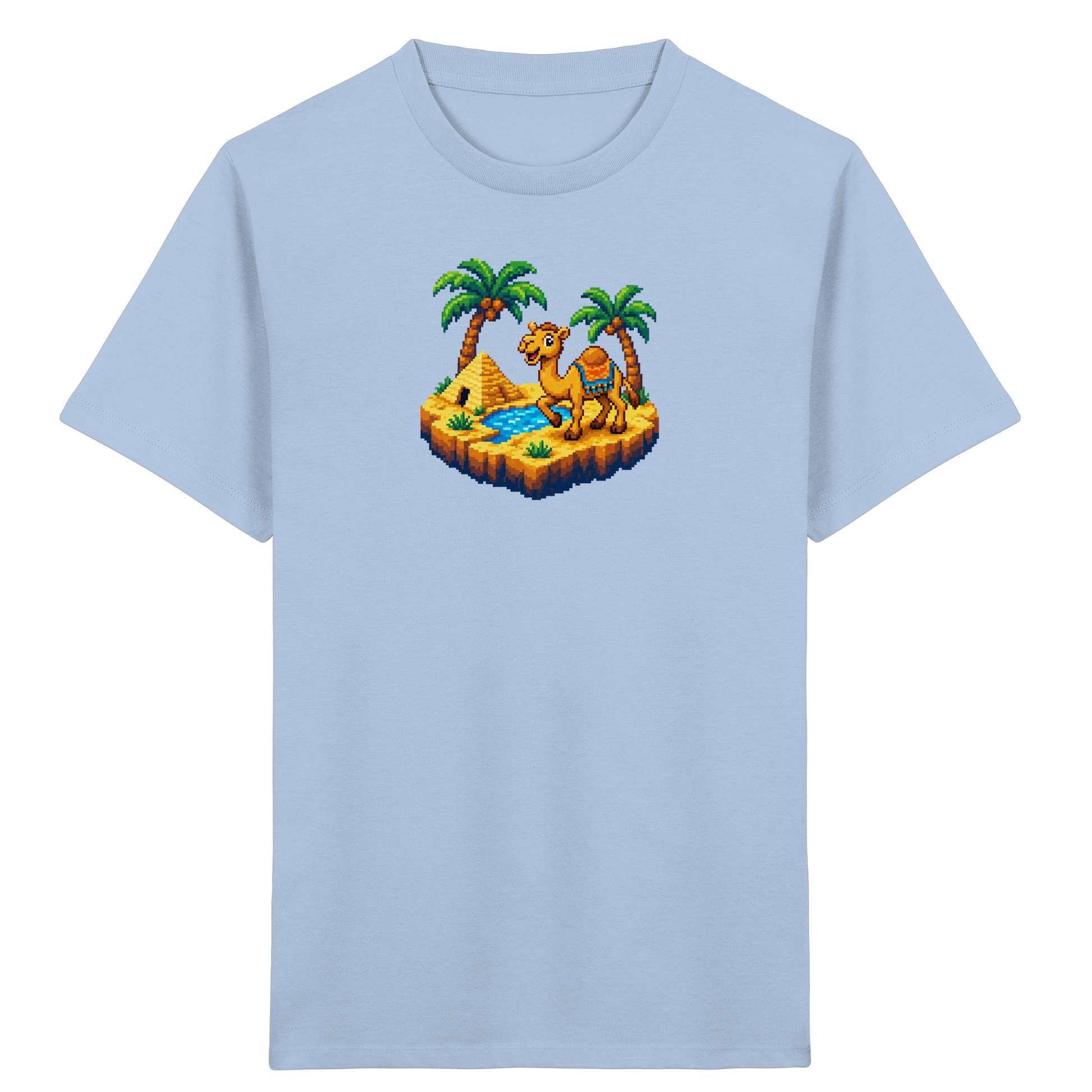 Verspieltes Pixel-Art Kamel Kinder T-Shirt - Kinder Bio T-Shirt