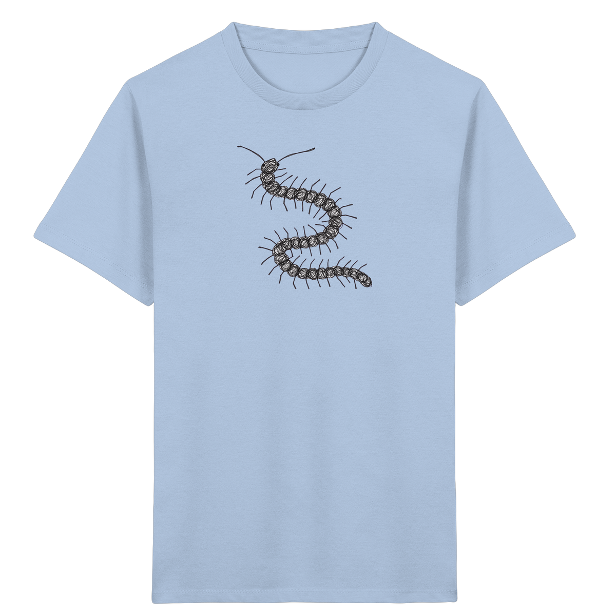 Tausendfüßer von oben - Kinder Bio T-Shirt