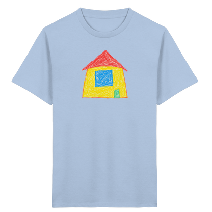 Sonnengelbes Giebelhaus Kinder T-Shirt - Kinder Bio T-Shirt