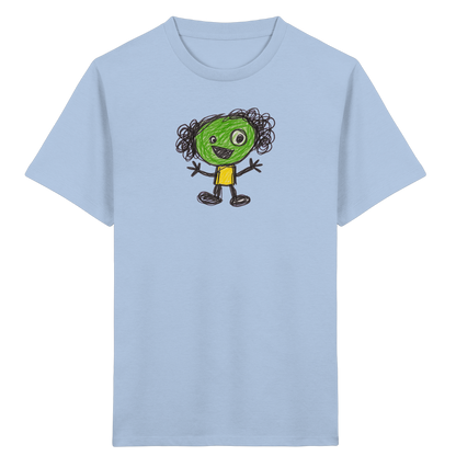 Kritzelkopf mit Ringellocken - Kinder Bio T-Shirt