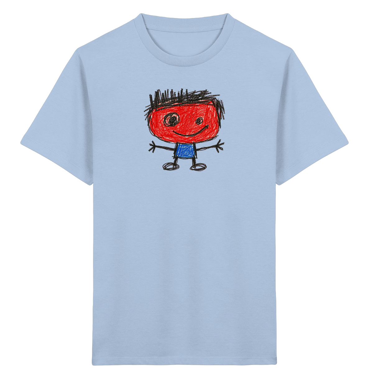 Kritzelkopf mit Bürstenhaar - Kinder Bio T-Shirt