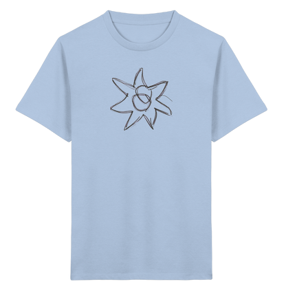Kohlegrauer Wackelstern für Kinder - Kinder Bio T-Shirt