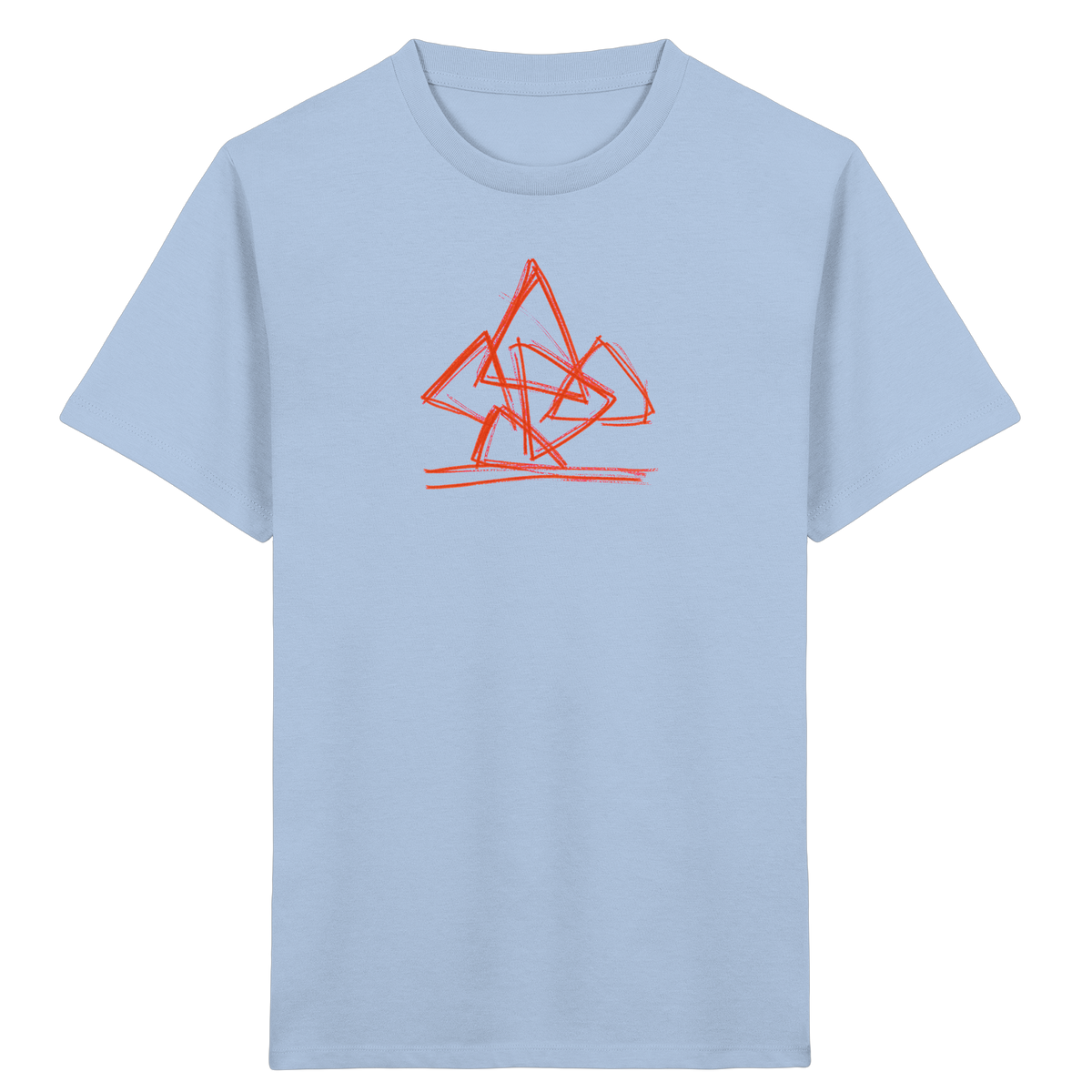 Rostoranger krummer Dreieckshaufen - Kinder Bio T-Shirt