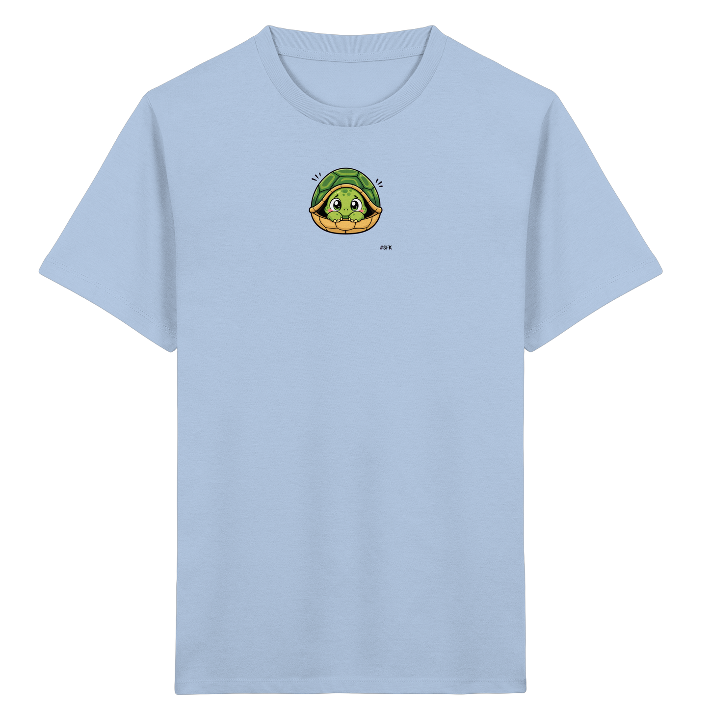 Schüchterne Schildkröte: Kuscheliges T-Shirt für Kinder - Kinder Bio T-Shirt