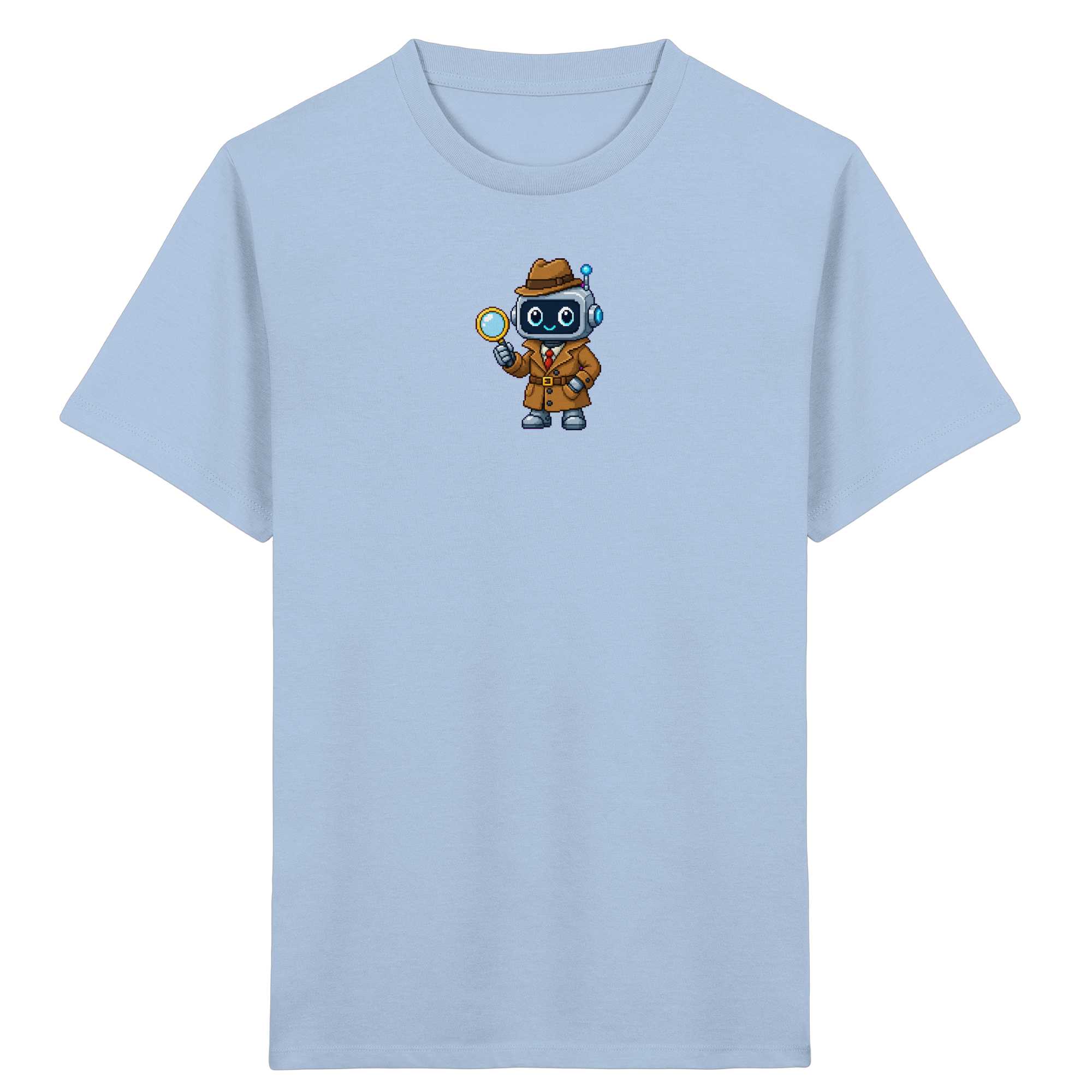 Pixel-Detektiv-Roboter – Kinder T-Shirt