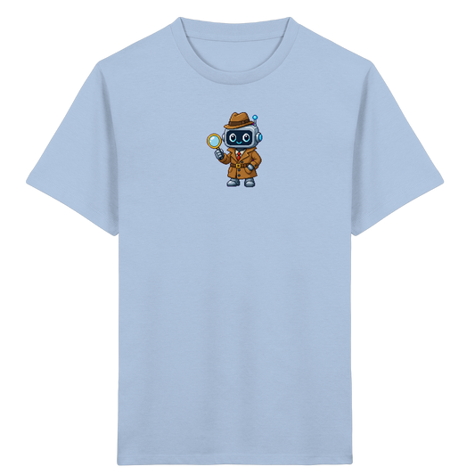 Pixel Detektiv Roboter T-Shirt für Kinder - Kinder T-Shirt