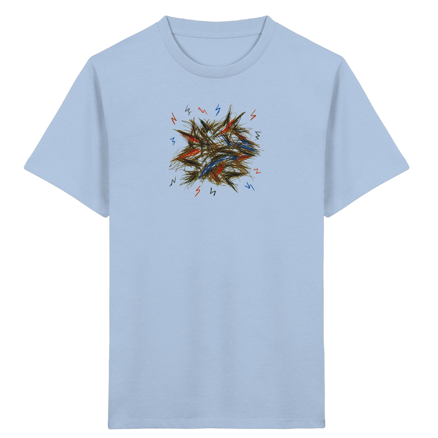 Wildes Energie T-Shirt mit Blitzen - Kinder Bio T-Shirt
